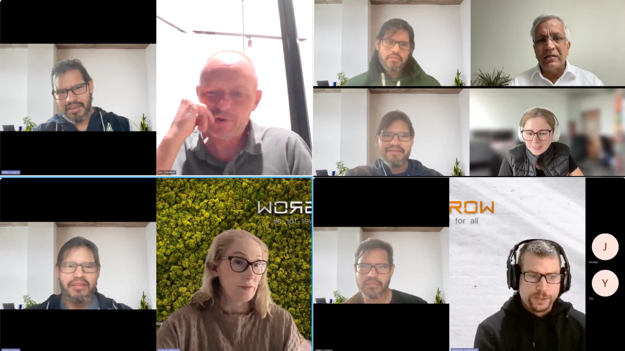 Remote interview participants from the EV charging research