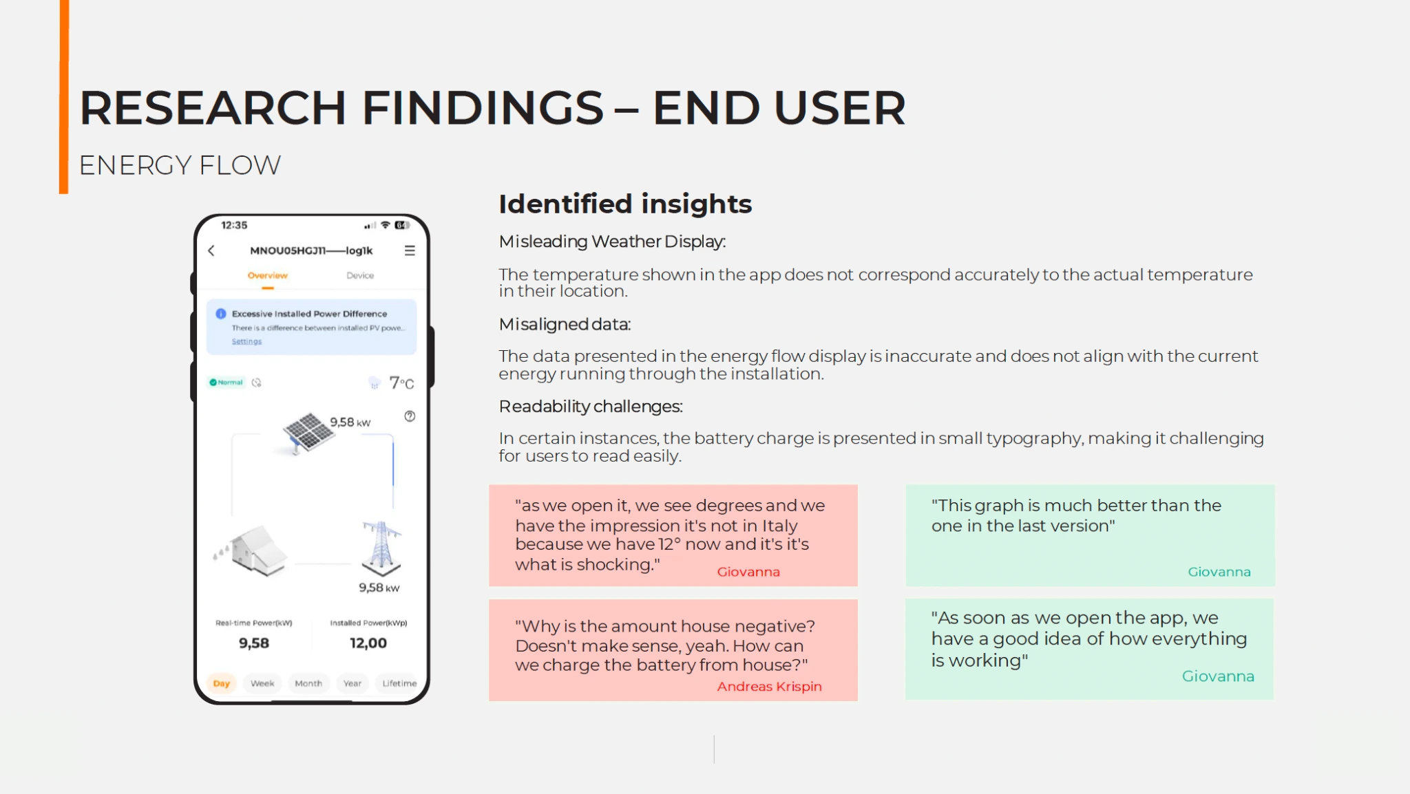End-user Energy Flow findings from the evaluation report